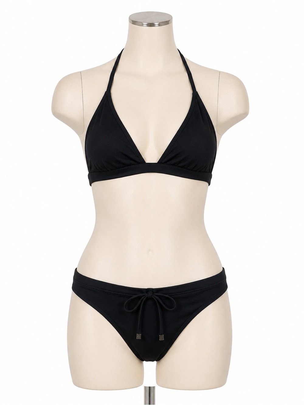 Prada Black Halter Bikini Two-Piece Swimsuit – Women’s Size 44